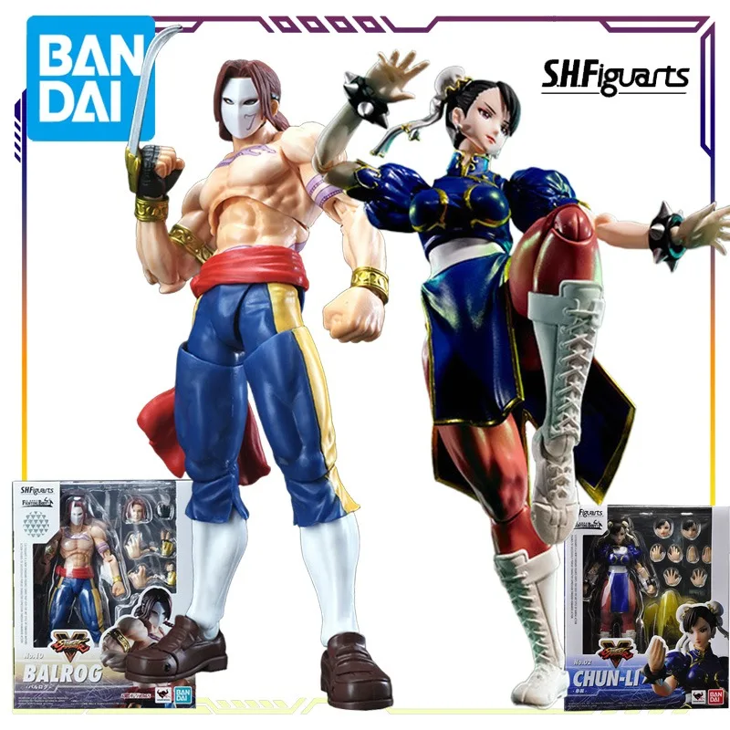 

BANDAI оригинальная серия Street Fighter S.H.Figuarts Chunli/Baroque аниме фигурка модель игрушки подвижная модель подарки для мальчиков