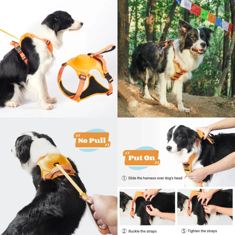 

Comfortable, breathable, and adjustable large medium dogs outdoor activities training vest harness - Durable and secure fit for