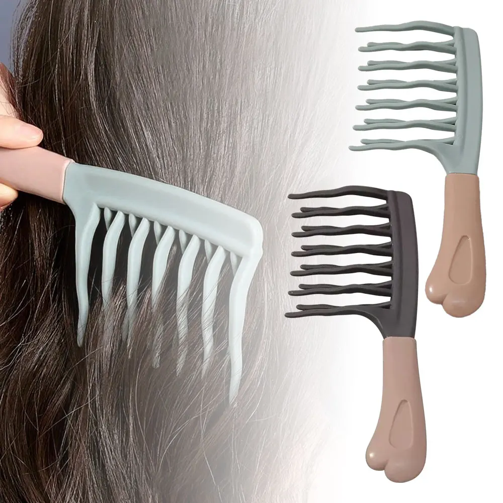 1pc Dual Wide-Tooth Hair Combs, Ideal for Long Curls & Voluminous Styles, Curly Hair Management &Home Massage, Elegant Hair Care