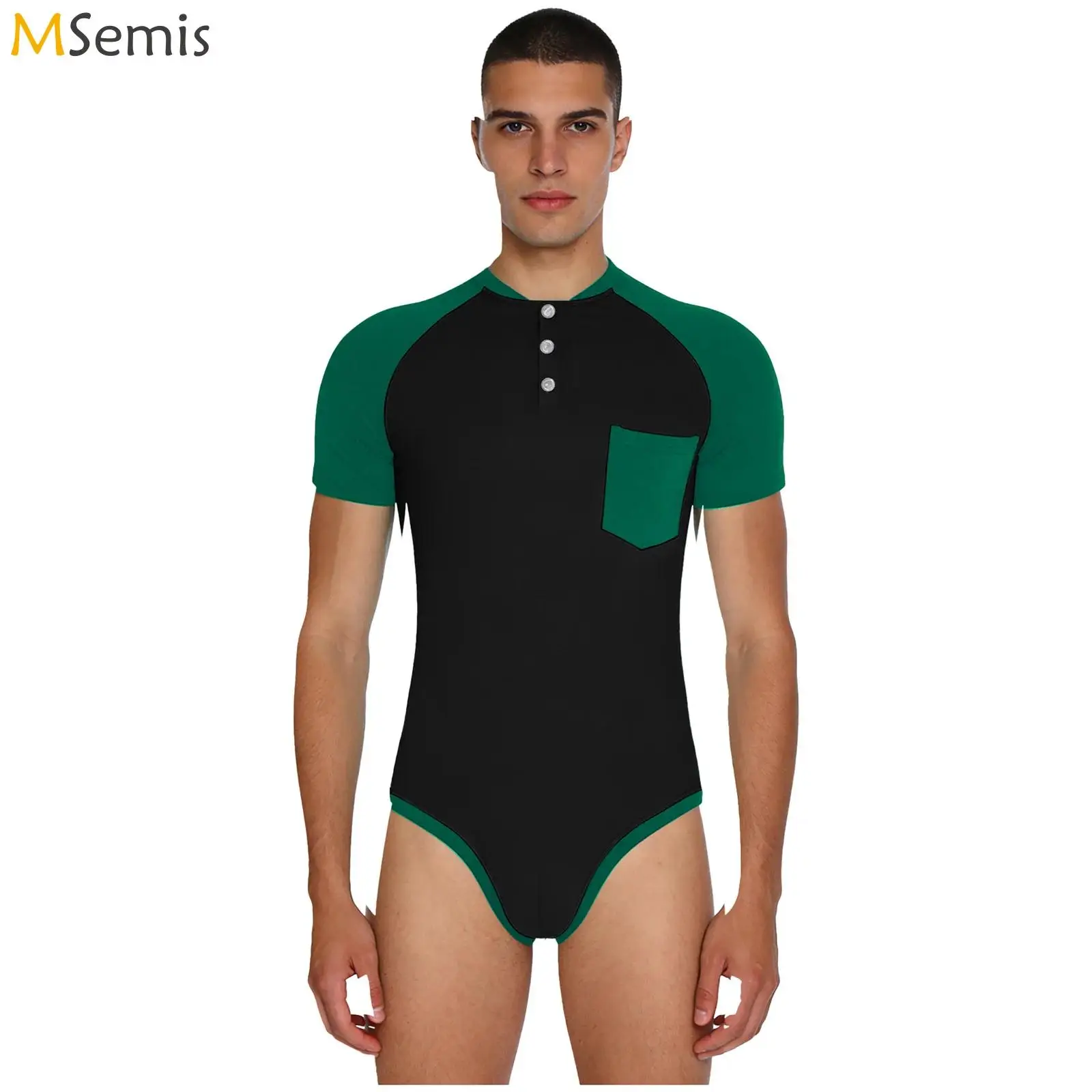 

Купальники мужские боди комбинезоны с коротким рукавом открывающаяся промежность облегающий трико комбинезон купальник тренажерный зал спортивный боди для плавания