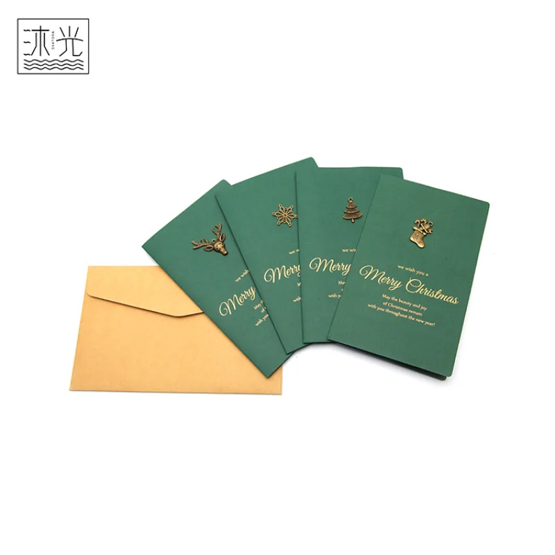 20 0.Zhang.Custom.Custom Holiday Decoration Custom Printed Paper Folding Greeting Card With Envelope