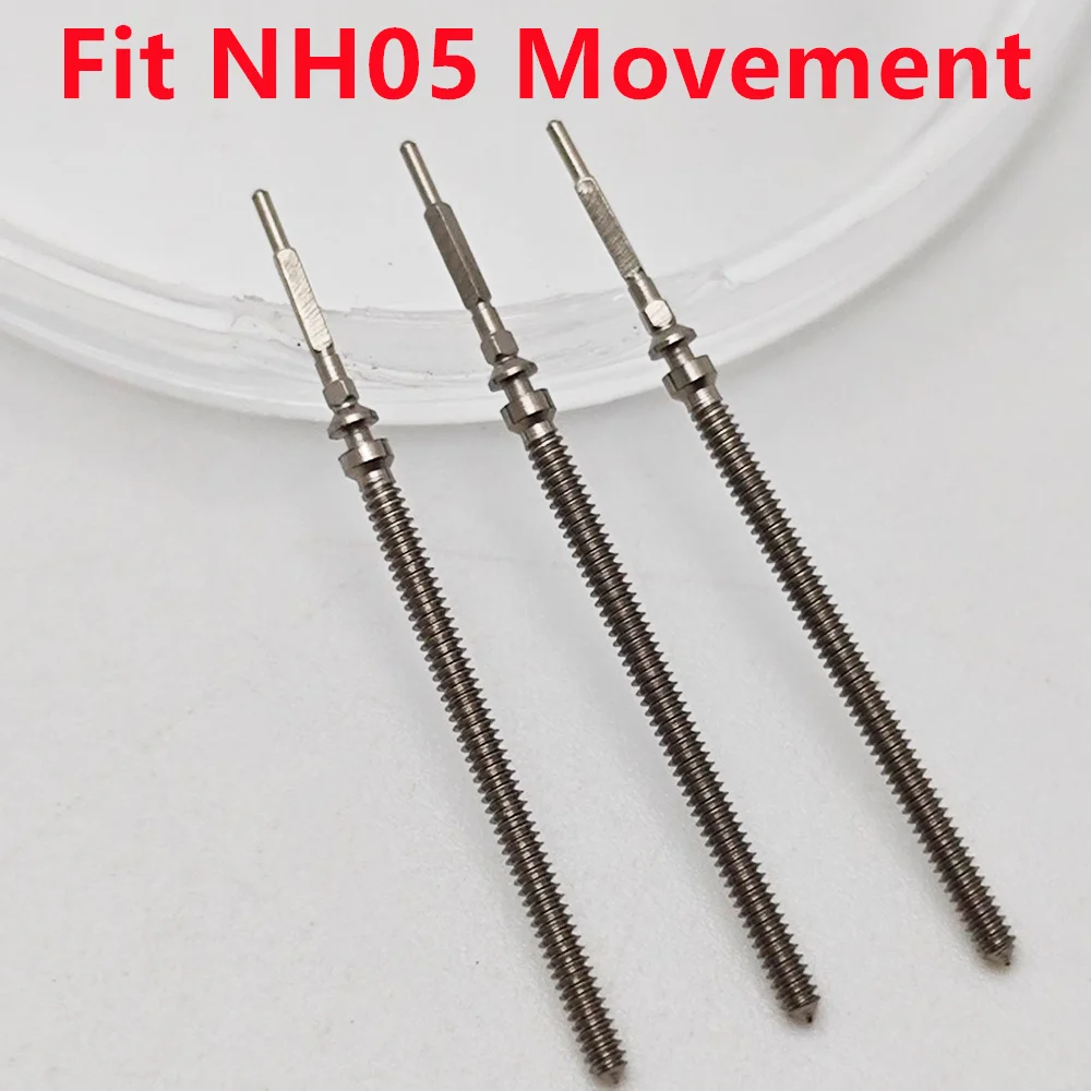 NH05 Stem Watch Crown Stem Stainless Steel Spare Parts Fit NH05 Movement Watch Accessories Parts