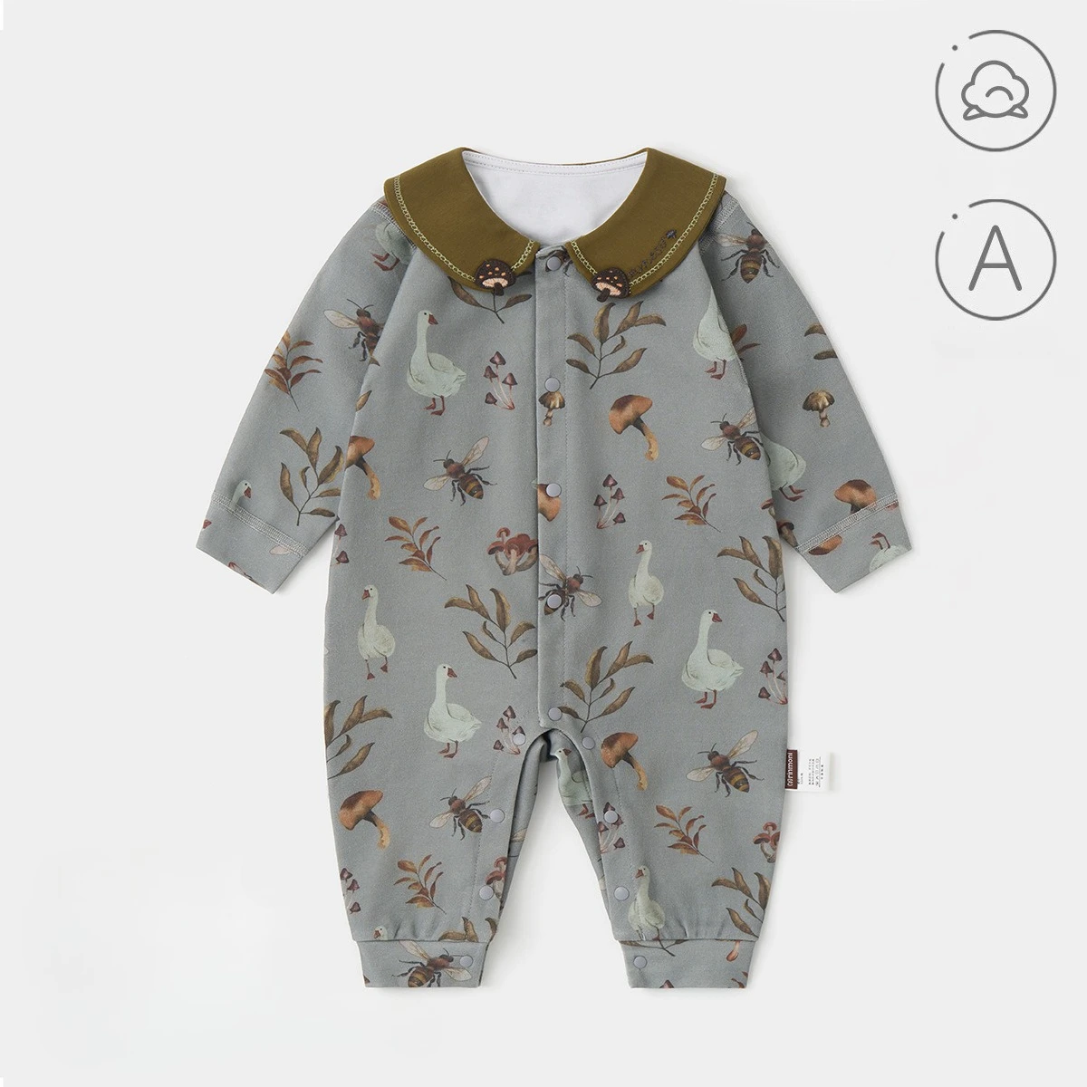 

Baby 100% Cotton Seamless Romper Newborn Bodysuit Spring Autumn Soft Breathable Jumpsuit for Boys Girls Casual Daily Wear