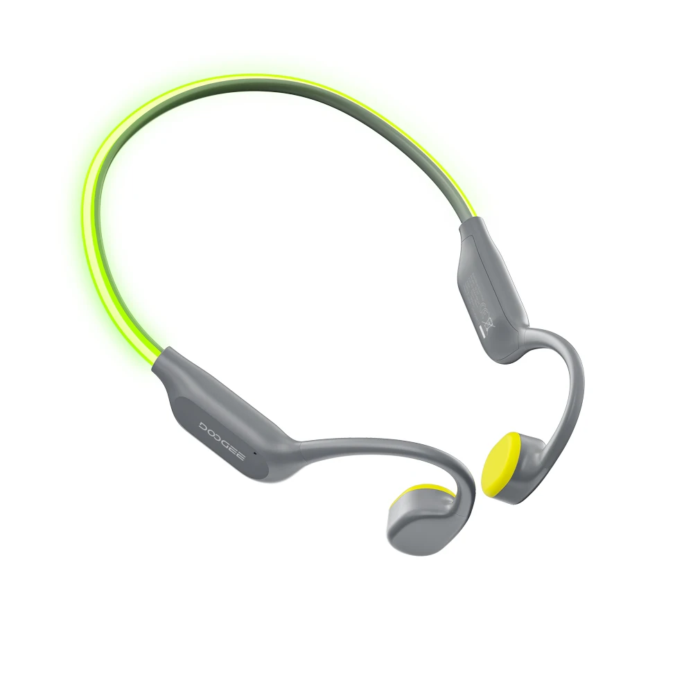 DOOGEE Beengeleiding Sport Zwemhoofdtelefoon BoneBeat Swim Ray Draadloze headset IP68 Waterdicht met knipperend LED-licht 32GB