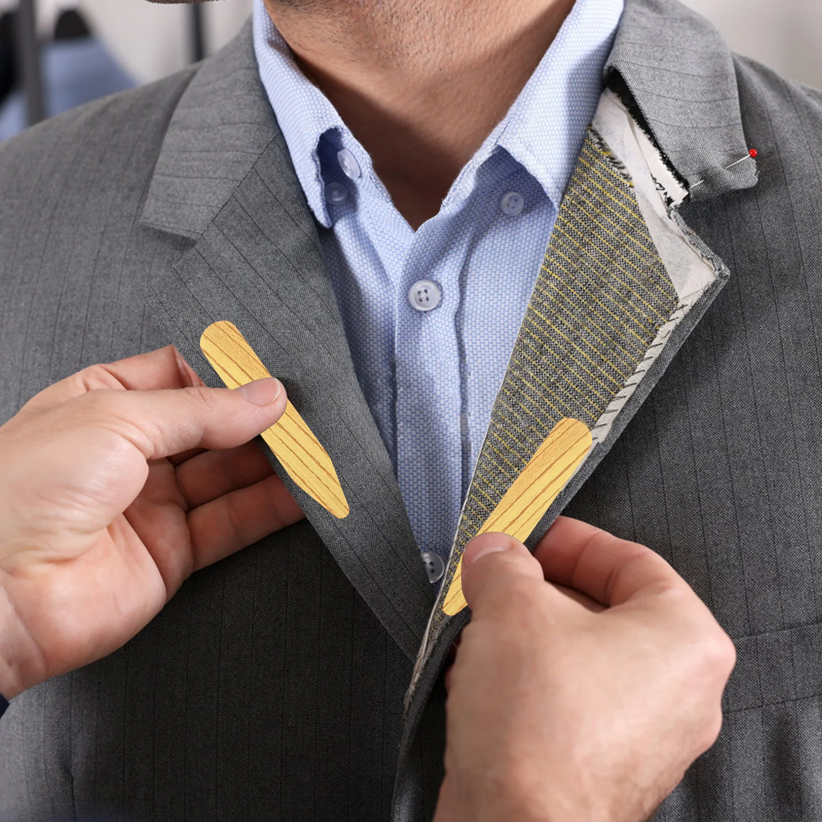 1 Pair Plastic Stays Shirt Collar Inserts For Men Dress Shirt Supports Stiffening Strips Formal Casual Wear Collar Enhancers