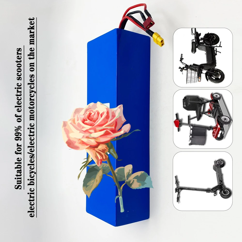 

18650 Lithium Battery 60V 15000mAH Lithium Battery Pack 16S4P Suitable for 250-1500W for Motorcycle, Scooter, Bicycle