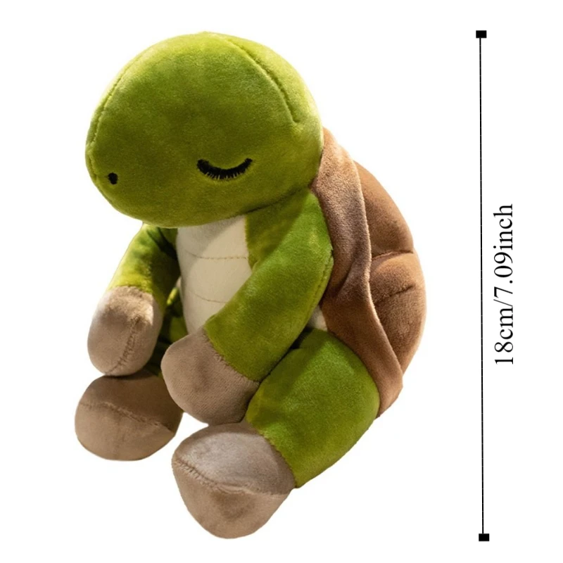 Jouet en peluche tortue d'animal marin, tortue de mer moelleuse, poupée en peluche Ins Star Animal tortue de mer, oreiller, décor de voiture