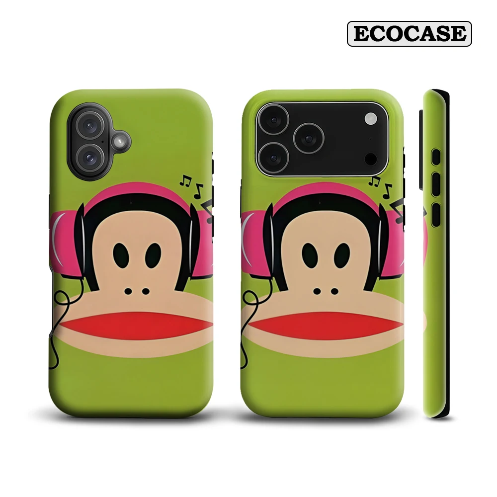 Kopfhörer Monkey IPhone 17 Must-Haves Handyhülle für IPhone 17 16 15 14 13 12 Pro Max Plus Doppelschichtige Rückseite