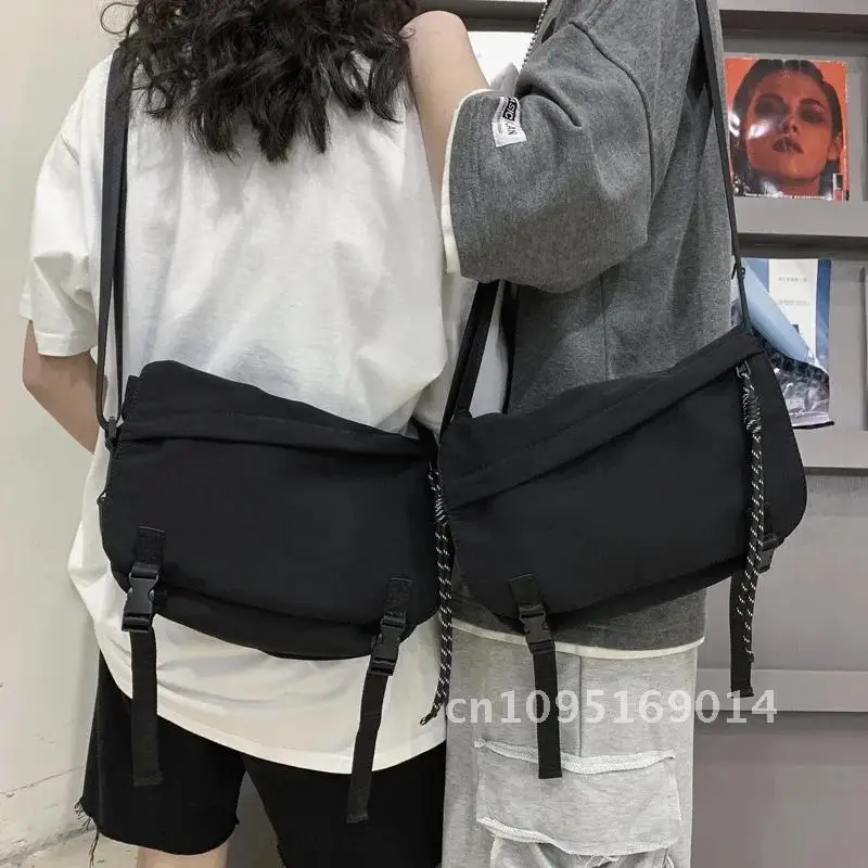 

Crossbody men's ins Japanese Joker cross-bag students bag Korean bag postman leisure tooling small shoulder
