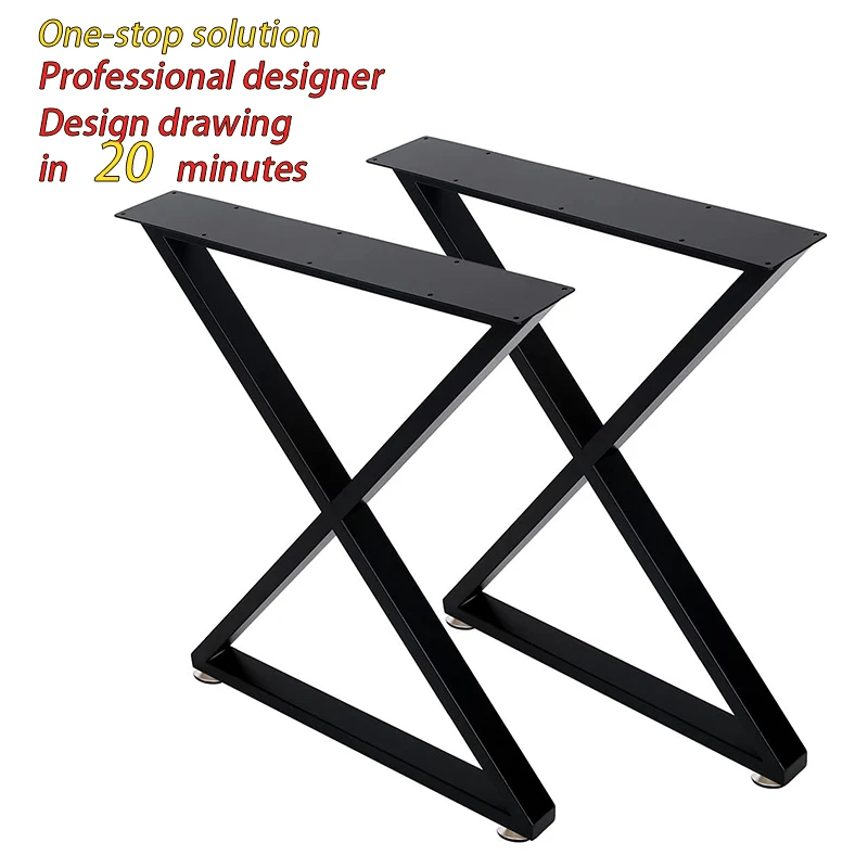 

Modern Base Factory Wholesale Stainless Steel Dining Table Iron Furniture Universal Base Desk Metal Table Legs for Glass Kitchen