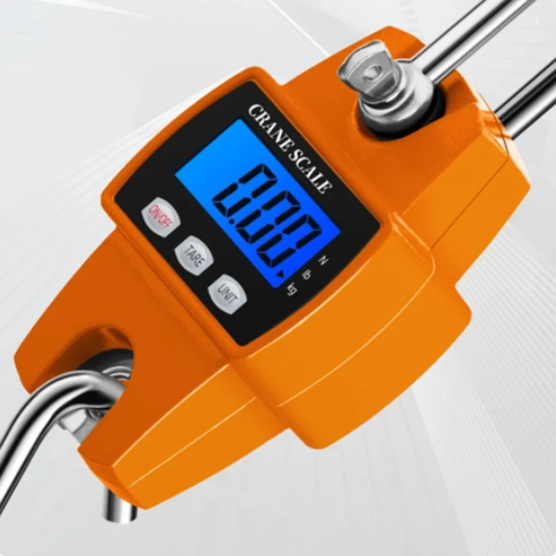 300kg Electronic Crane Scale LCD Digital Weighing Tool Industrial Heavy Duty Weight Stainless Steel Hook Scale Hanging Scale