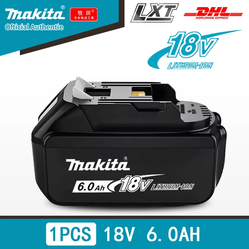 Original Makita 18V battery, 6Ah BL1850B lithium-ion replacement battery, BL1850 BL1860B BL1860 BL1840B BL1830B BL1830 LXT400