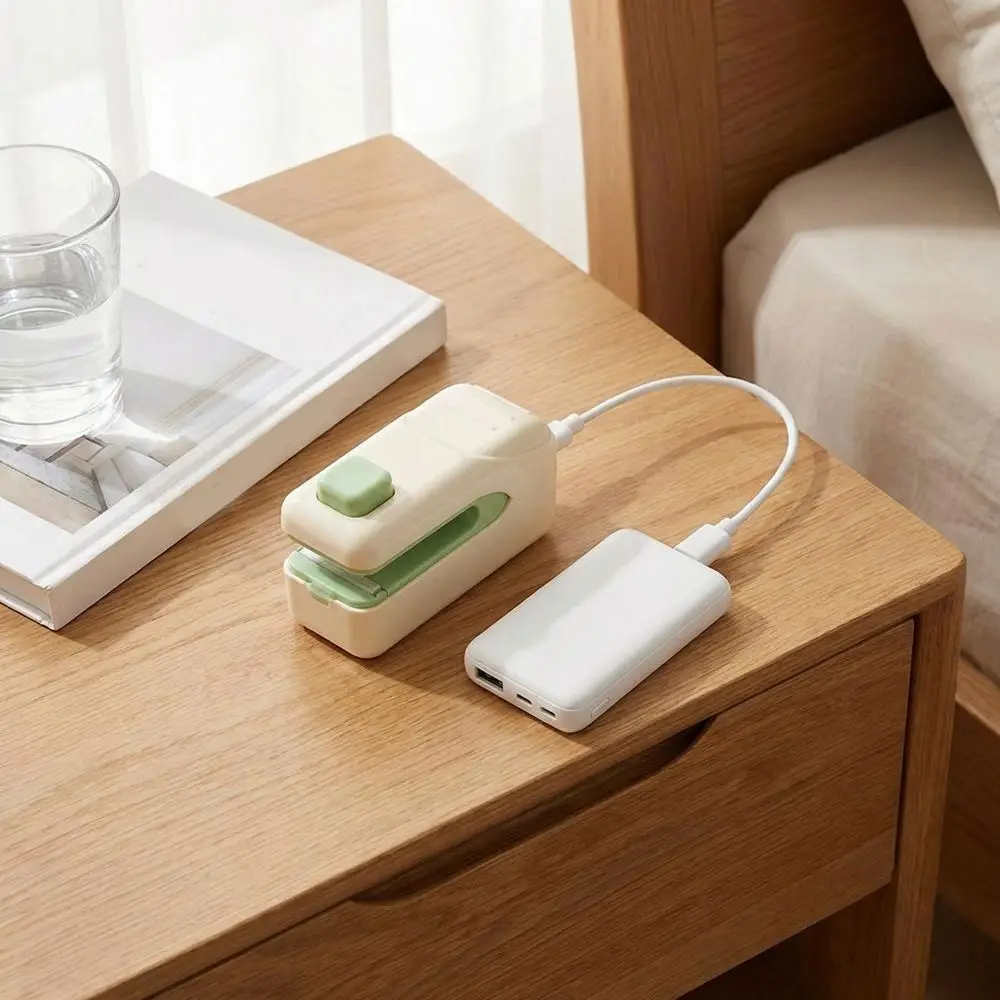 Multi-functional Magnetic Mini Sealing Machine Handheld Keep Fresh Heat Sealer USB Rechargeable Plastic Packaging Sealer Kitchen