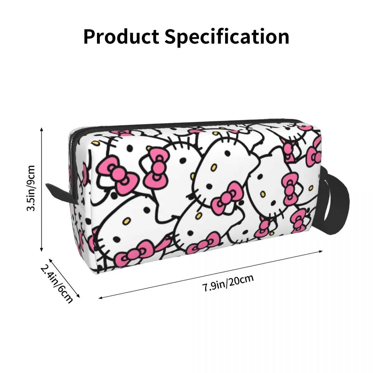 Hello Kitty-Trousse Cosmétique pour Femme, Trousse de Maquillage, Dessin Animé, Voyage 03/Toilette, EvaluMerch