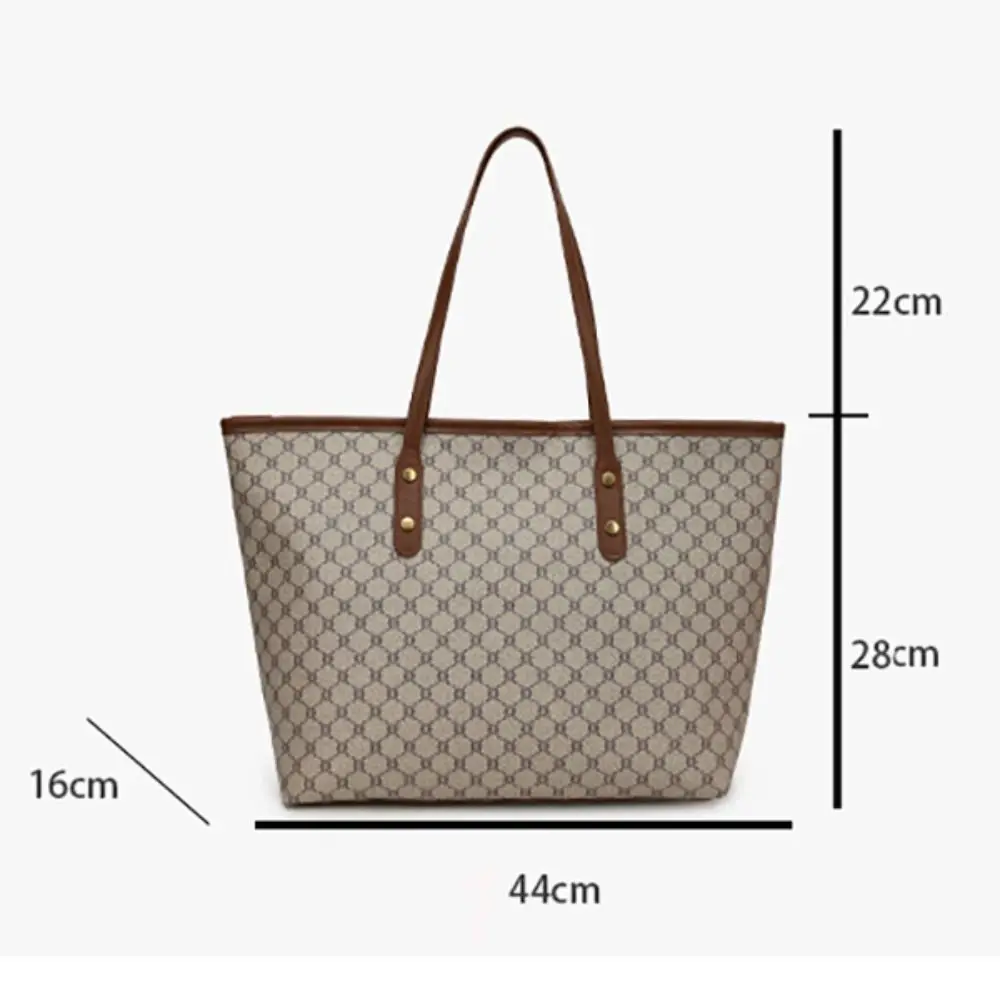 Fashion Women Handbags Classic Design Shoulder Bag Large Capacity Tote Bag Ladies Casual Commuting Bag