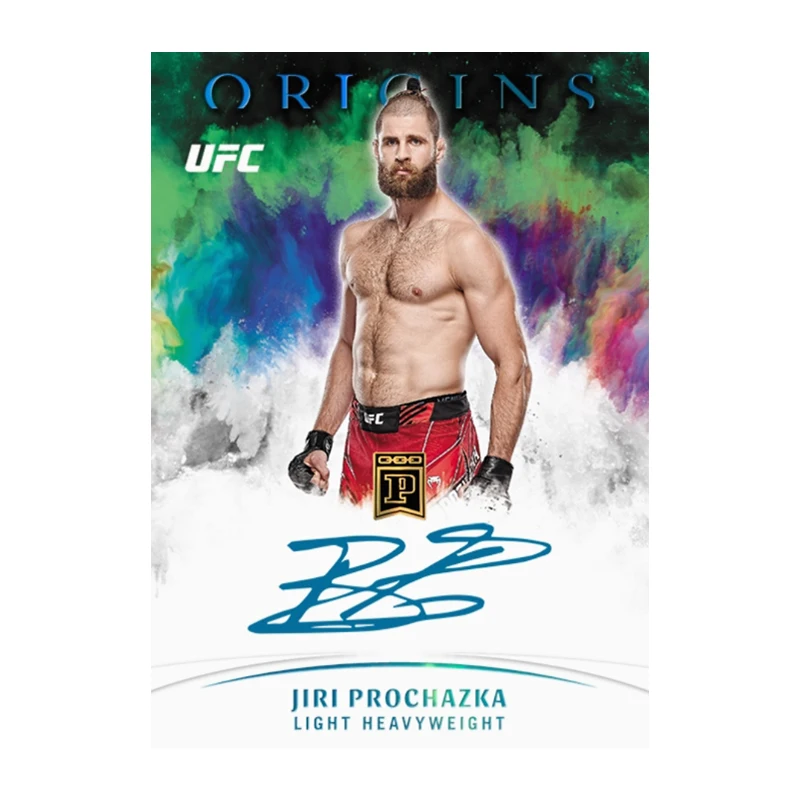 Panini UFC Series Homemade Diy Israel Adesanya Derrick Lewis Jared Cannonier Jiri Prochazka Collection Flash Card Toys Gift - view 2