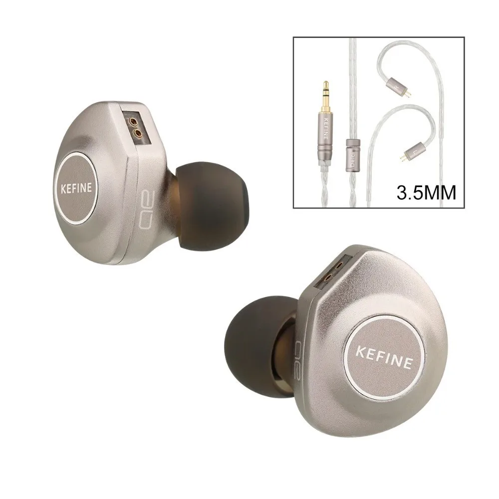 Kefine Delci AE 10mm DLC + PU Diaphragm Dynamic Driver IEMs Hi-Fi داخل الأذن سماعة مع نمط ضبط