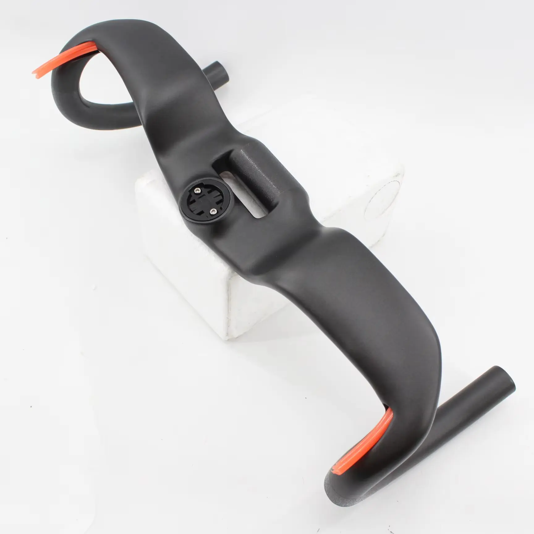 AliExpress QILEFU Newest Road Bike UD Full Carbon Fiber Handlebar Sidestep Shape Bicycle Handlebar With Speedometer Mount Bent bar 31.8*400/420mm