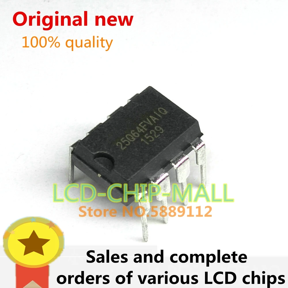 1Pcs W25Q64FVAIQ DIP8 In Voorraad 100% Goede