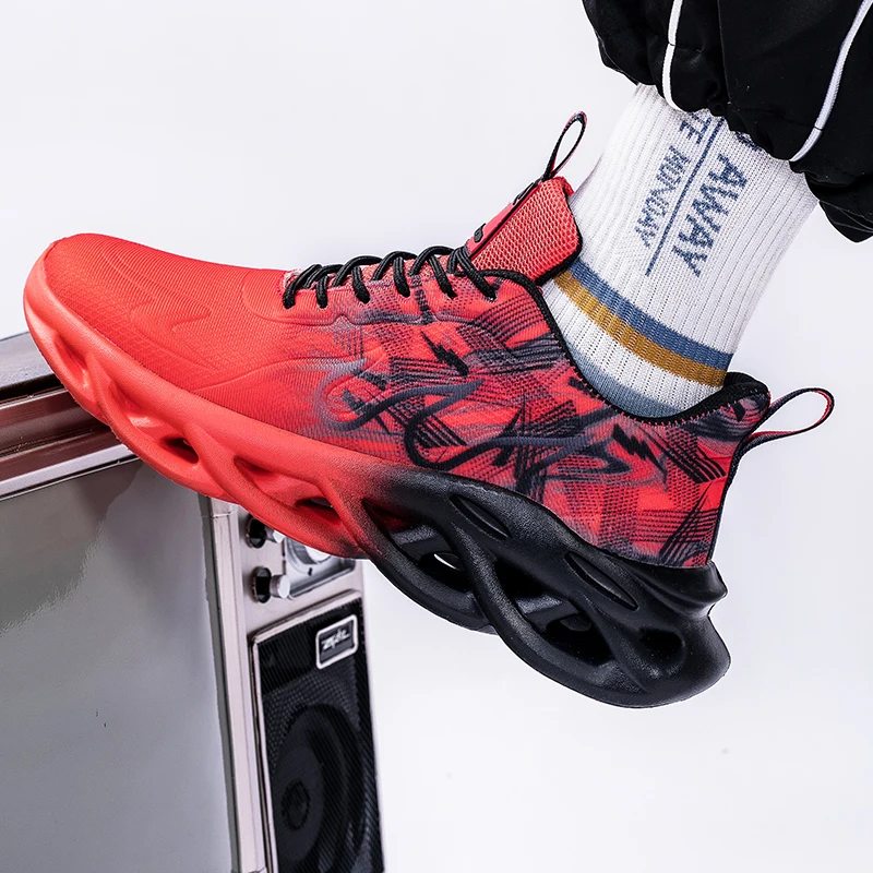 

Мужские кроссовки, прочная дышащая противоскользящая уличная повседневная мужская обувь на толстой подошве, легкая мягкая мужская спортивная обувь на шнуровке