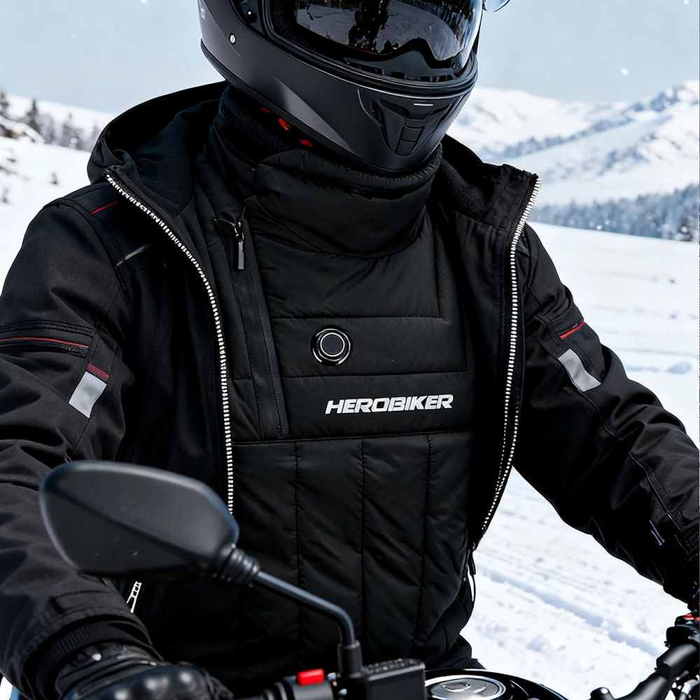 دراجة نارية ساخنة الرقبة يندبروف ودافئة في الشتاء على الطرق الوعرة ركوب الرقبة الرياضة في الهواء الطلق معدات عزل الصدر والرقبة