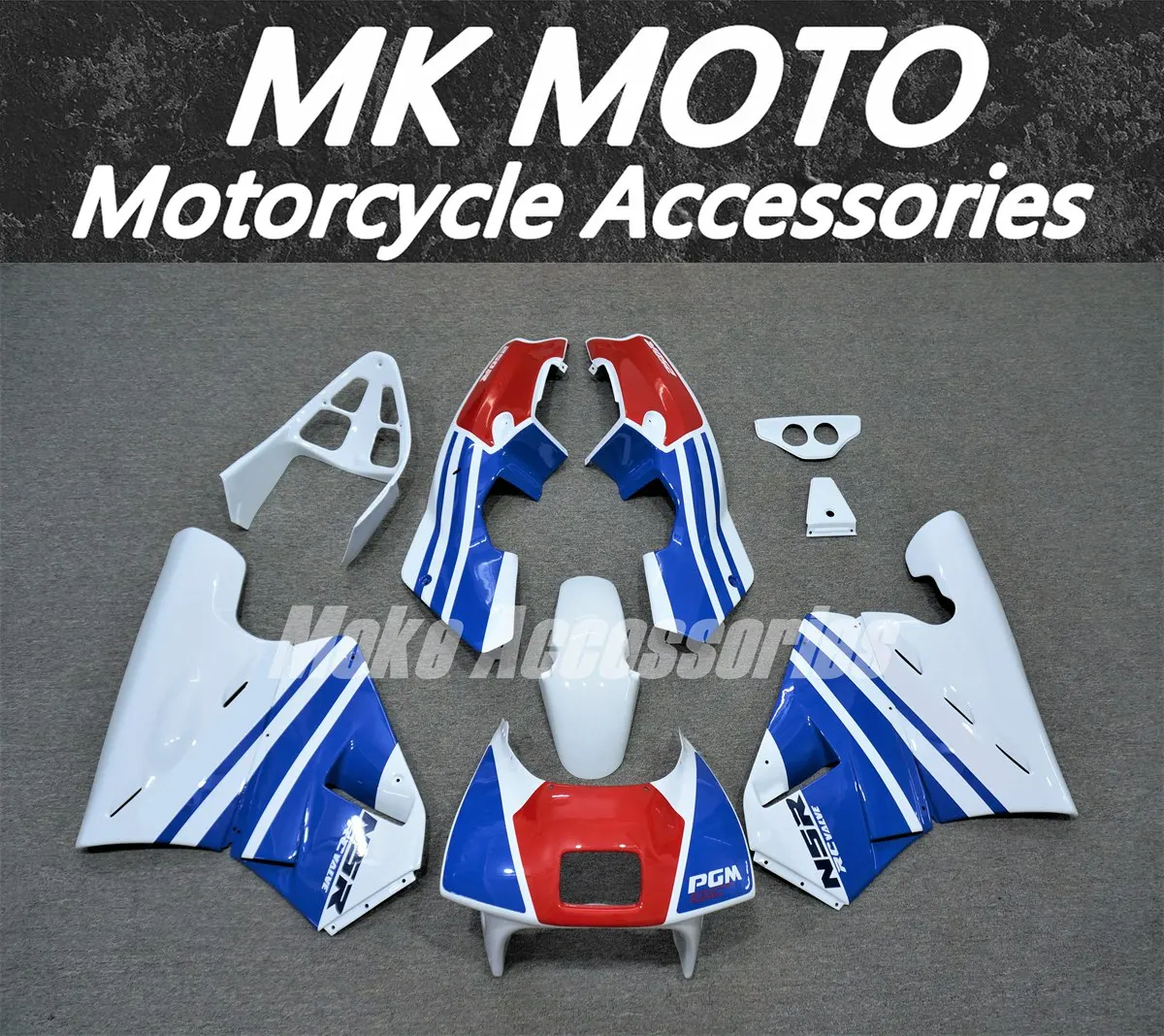 Motorcycle Fairings Kit Fit For NSR MC18 1989 Bodywork Set High Quality Abs Handmade Mould White Blue Red