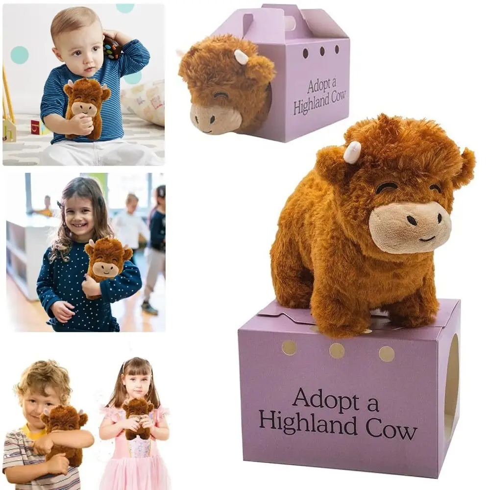 

Hot Realistic Fluffy Bull Highland Cow Legend Plushie Realistic Plush Toy Fluffy Highland Cow Soft Toy Stuffed Animal Doll