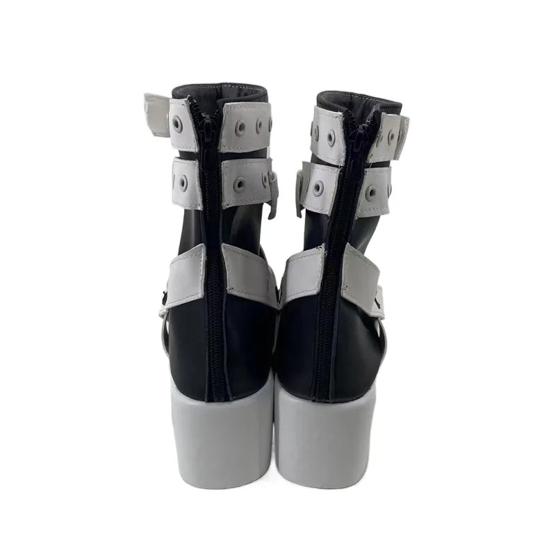 Anime Soul Eater Maka Albarn Cosplay Shoes High Heel Fancy Short Boots Cosplay Costume Prop Shoes for Halloween Party