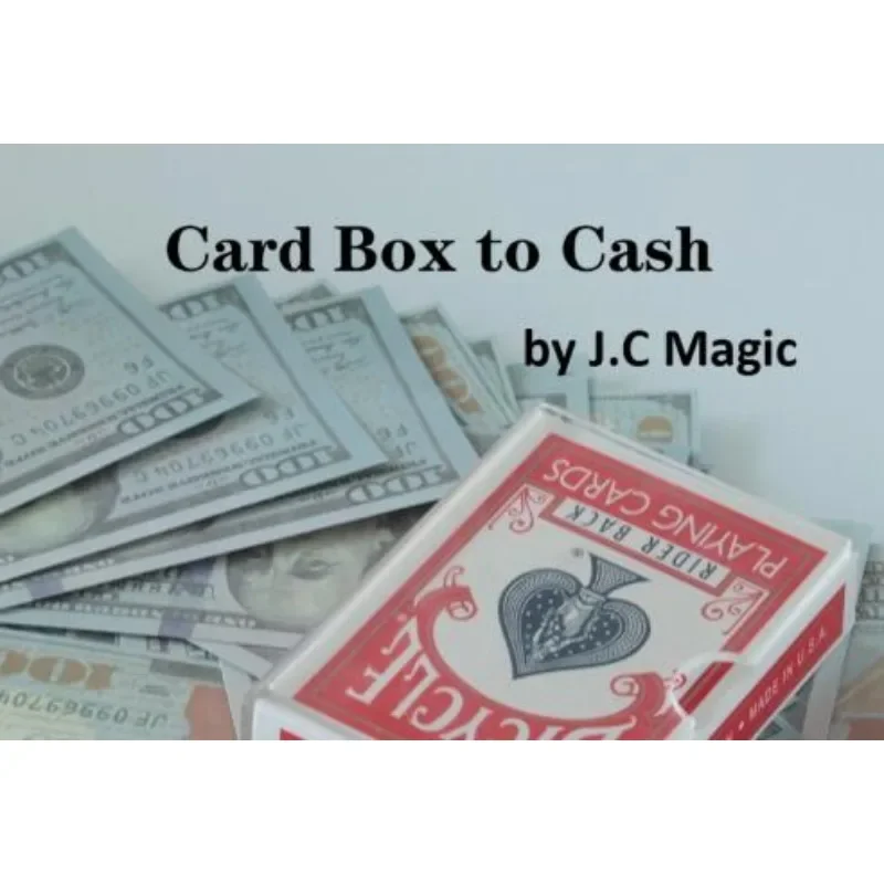 

Card Box to Cash by J.C Magic Tricks Card Box Changes to Bills Visual Transformation Magia Close-up Illusions Gimmicks Mentalism