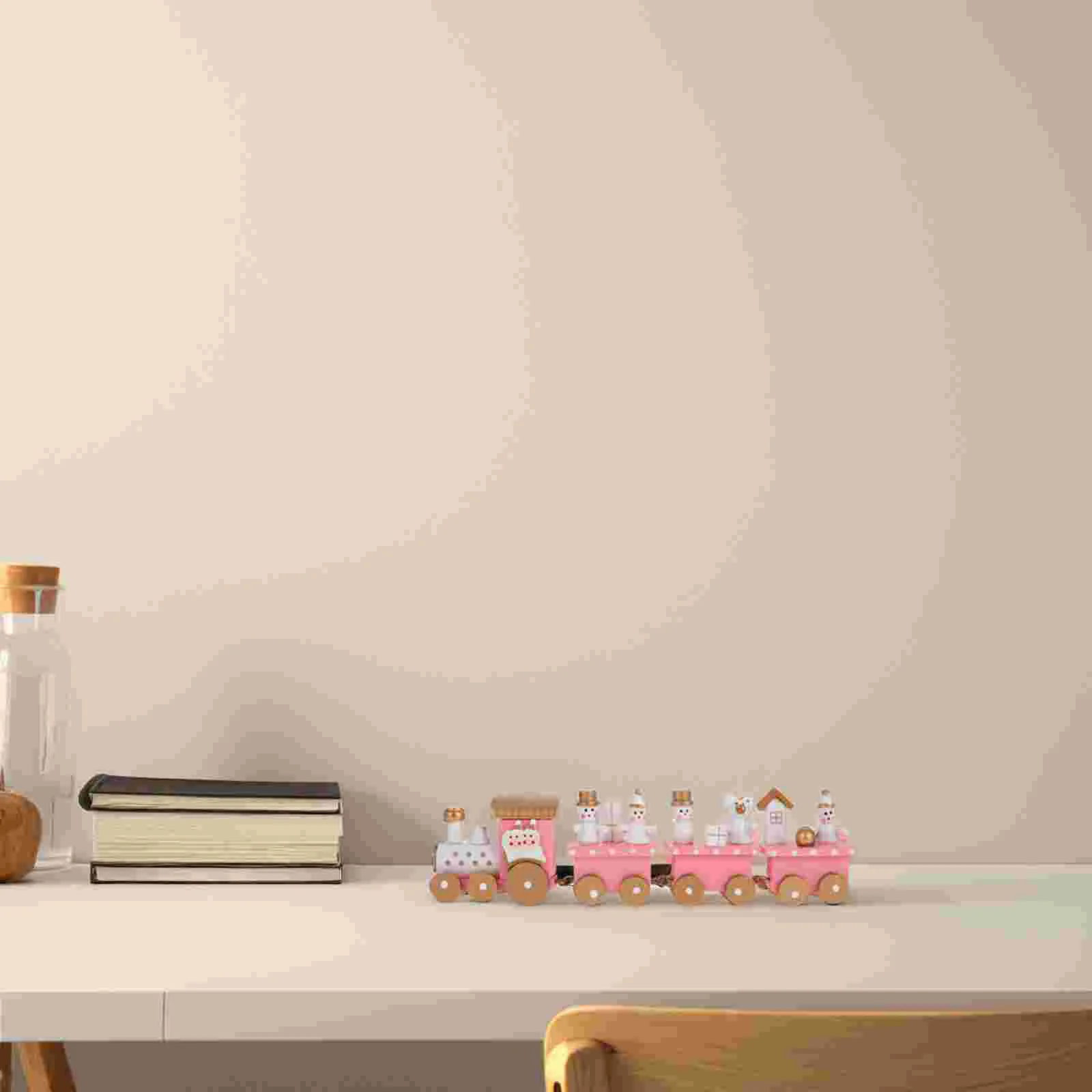 Dining Table Wooden Train Office Desk Decorations Polar Express Christmas Style