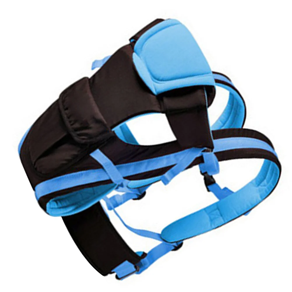 

Infant Baby Carrier Blue Adjustable Wrap Sling Breathable Ergonomic Newborn Backpack Carrying for Shopping Vacation Walk