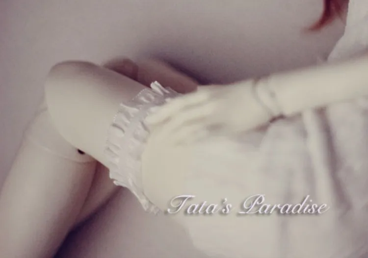 Bjd人形と白セクシーな脚リング脚ループため1/3 1/4 bjd mdd人形アクセサリー1個