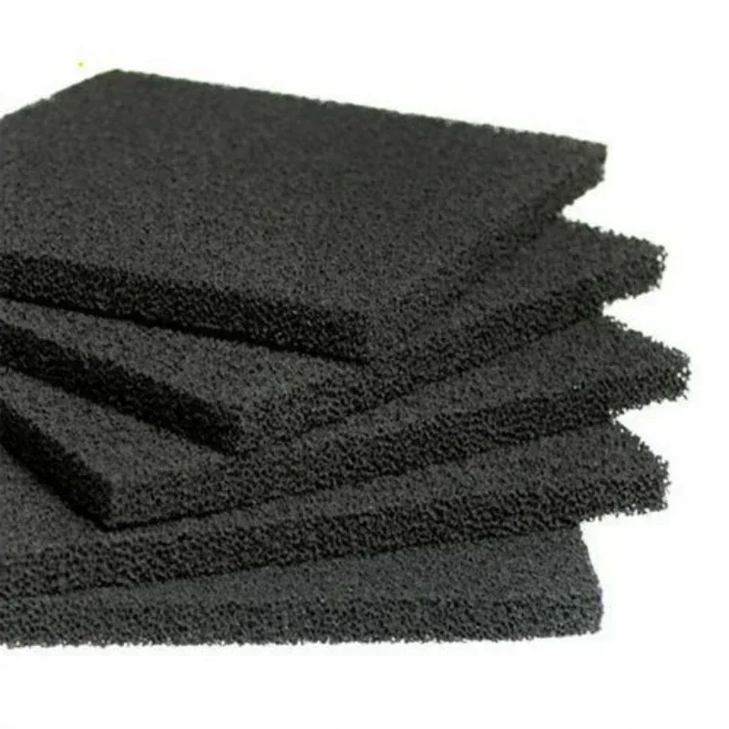 Sponge like C mesh  Black fiber High quality honeycomb activated carbon filter cotton  Air purification adsorption