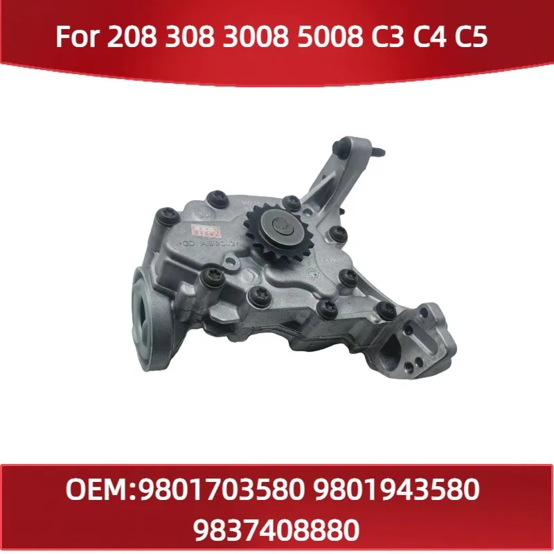 

Насос масляный высокого давления 9801703580, подходит для Peugeot 208, 308, 3008, 5008, для Citroen C3, C4, C5, 9801943580, 9837408880