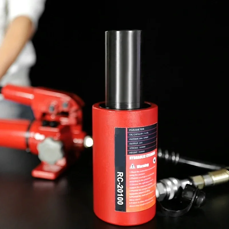 1 шт., гидравлический цилиндр с длинным выпуском, 10 т, 20 т, 30 т, ход 100 мм, гидравлический цилиндр с домкратом