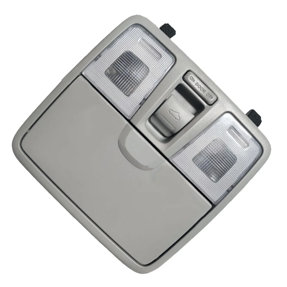 

Auto Interior Light Gray Front Map Lamp 1 Piece Set Compatible Design Direct Replacement Gray Plastic Car Lighting