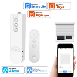 Smart Blind Motor Automatic Electric Roller Shutter Shadows Robot for Tuya Zigbee Control Lifting Curtain Opening Closing Driver