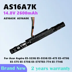 AS16A7K 노트북 배터리 Acer Aspire E5-523G E5-553G E5-475 AS16A5K E5-475G E5-575 E5-575G E5-575T AS16A8K E5-774 E5-774G