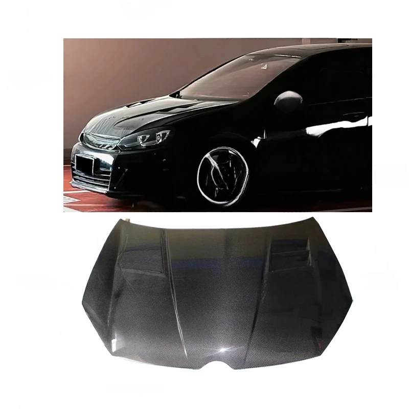 

For MK6 GTI R 2008-2013: Real Carbon Fiber ASP Style Hood Exterior Accessory