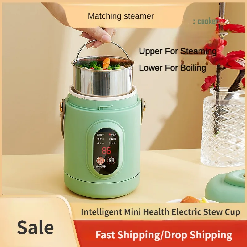 220v-intelligent-mini-health-electric-stewpot-cup-portable-soup-pot-office-cooking-machine-800ml-hot-pot-stew-pot-with-steamer