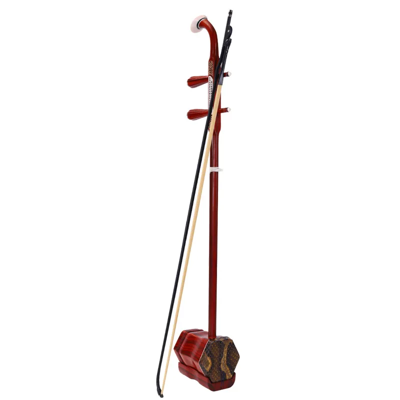 

Hooqu Adults Red Pear Wood Erhu Full Set for Beginner To Professional Play Includes Myanmar Safflower Pear for Violin Players