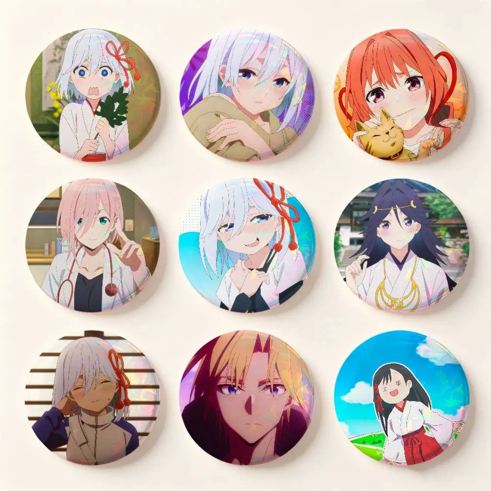 Tying The Knot With An Amagami Sister Anime Badges Round Cosplay Pin Bag Decor Fans Collect Friends Gifts Brooch Souvenir