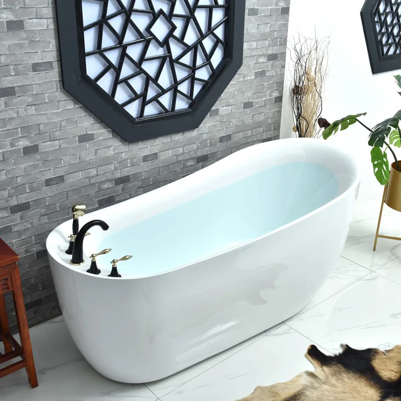 

European family small apartment adult oval bed and breakfast bathtub acrylic independent