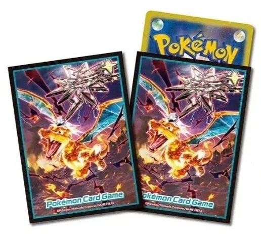 64Pcs/set PTCG Pokemon Charizard Yamper Mimikyu Poppy Tyranitar Lisia Vulpix DIY Card Sleeve Playing Card Game No Cards No.3