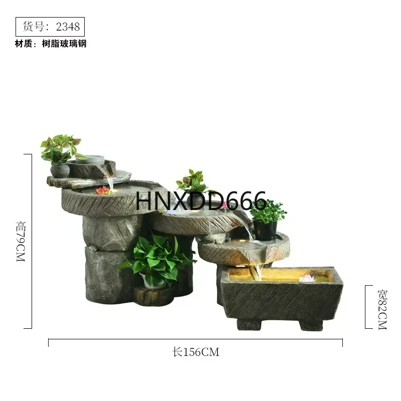 Indoor rockery stone flowing water courtyard home garden office balcony landscaping view lucky circulating water  ornament