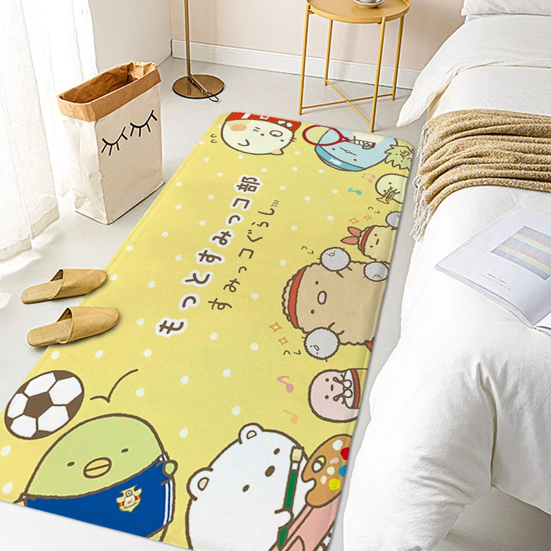 Children's Bedroom Carpet R-Rilakkumas Funny Doormat Cute Bathroom Foot Mat Washable Non-slip Kitchen Rug Room Decorating Items