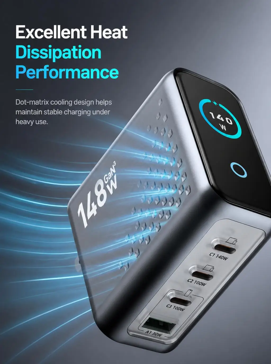 caricabatterie-gan3-da-148-w-con-display-a-led-4-porte-usb-c-tecnologia-pd31-140-w-ricarica-rapida-pps-adattatore-da-scrivania-per-laptop-smartphone-e-tablet