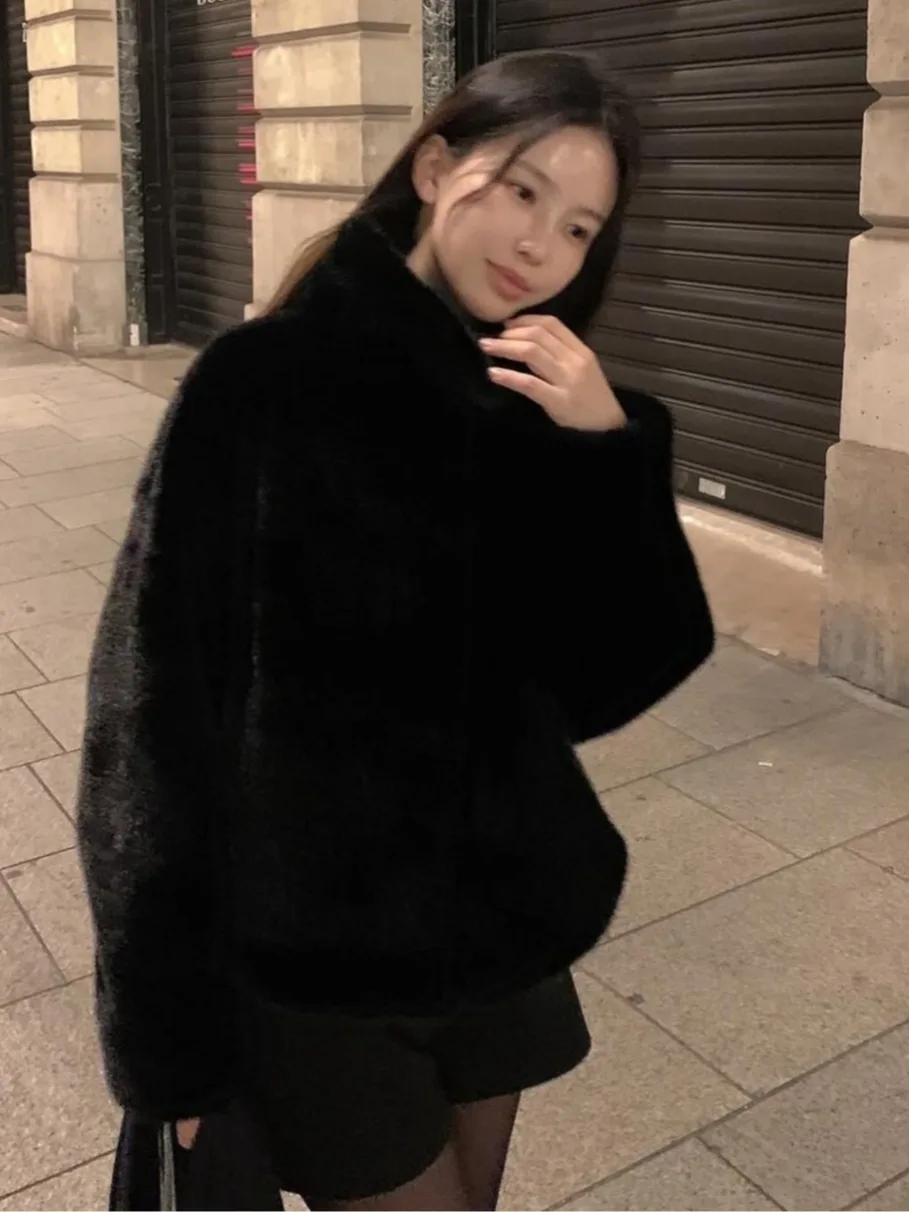   Kunstpelz Jaet Damen Winter Warme Baumwollkleidung Kleine Größe Koreanisches Sle Pendelmuster Andere Materialoberbekleidung