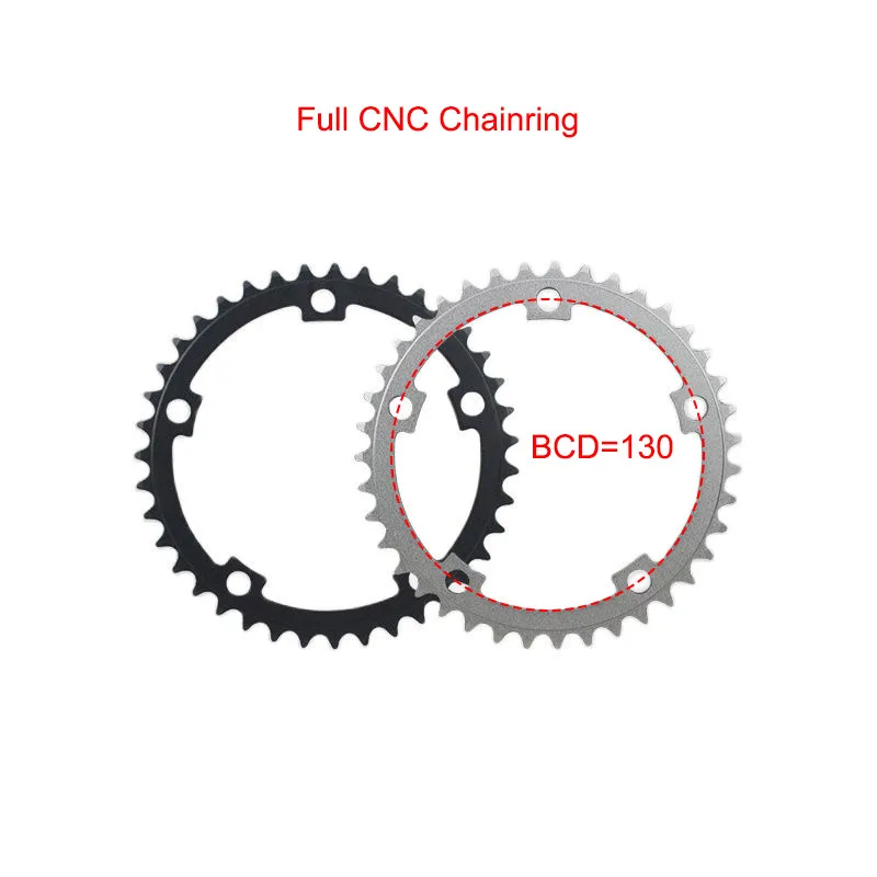 39T 44T 48T 53T 130 BCD Chainring Road Bicycle Fixed Gear Bike Folding Bike Chain Wheel Single Bicycle Chainwheel Bike Parts