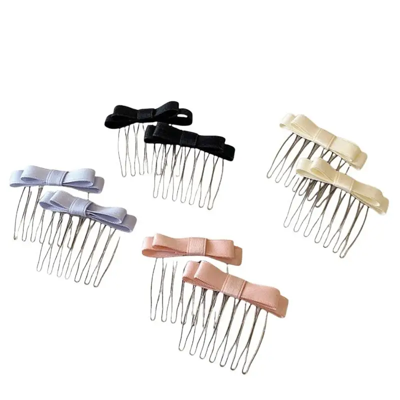 Modische Süße Ballett-Schleife Haarkamm Französische Haarspange Mädchen-Haarklammern Seitliche Haarnadeln Weibliche Haarstyling-Accessoires – Detail 5